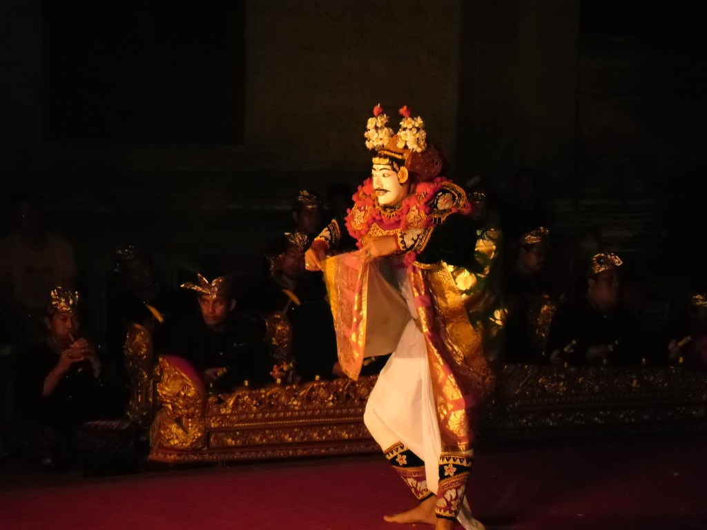 Dancer performing in traditional costume