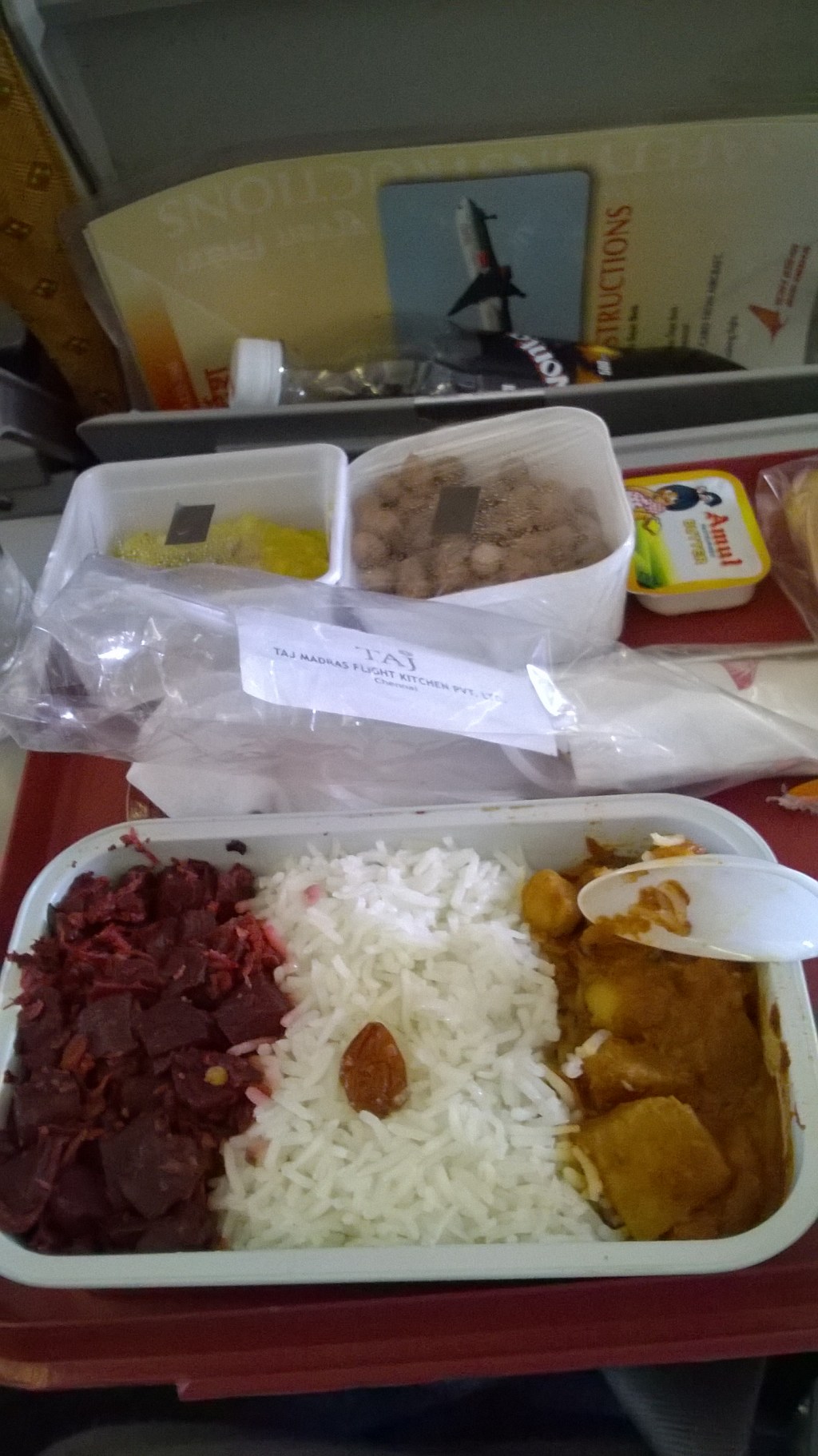 Air India Served Me Beets Today!!